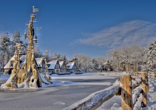 Winter - Zandkasteel